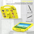 thumbnail image 5 of SaniMore for Samsung Galaxy Tab A8 (SM-X200/X205) EVA Kids Case, Skid-Proof Texture Case with Pencil Holder Hand Strap & Foldable Kickstand Shockproof Protective Case for Boys Girls, Yellow, 5 of 7