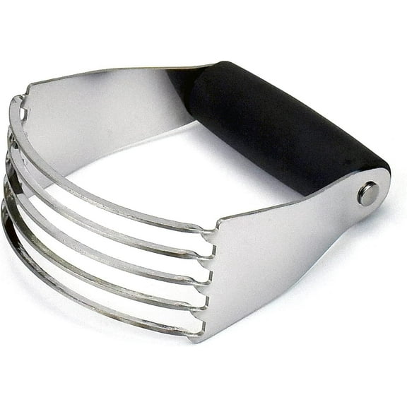 RUseeN Dough Blender Heavy Duty Pastry Cutter Stainless Steel Butter Cutter Professional Baking Tool For Mixing Flour Butter (Black)