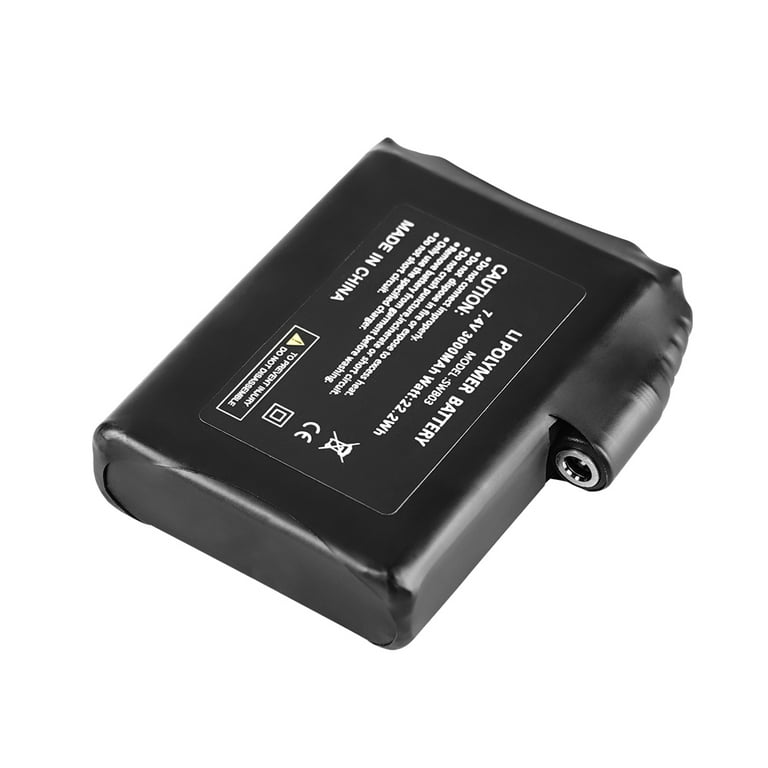 Rechargeable 7.4 Volt 2200mAh Lithium Polymer Battery For Heated Gloves Or  Socks