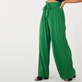 thumbnail image 5 of CHEEREAM Womens Baggy Cargo Pants For Womens Athletic Straight Wide Leg High Waisted Pull On Sweat Trousers With Decorative Drawstring Summer Sport Bottom Active Lightweight Breable, 5 of 6