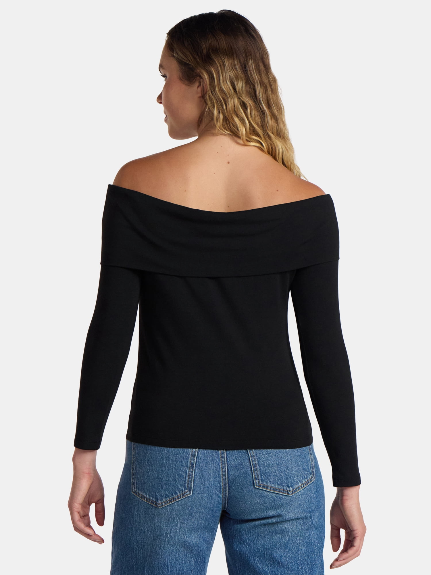 Time and Tru Off the Shoulder Top, Sizes XS-XXXL