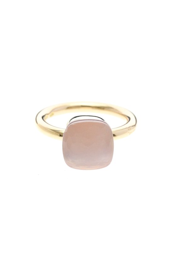 Pre-Owned Pomellato Nude Classic Ring Rose Quartz Pink Gold (18K) Fashion Quartz Band Ring Pink...