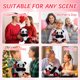 thumbnail image 5 of Peluche con forma de panda HollyHome, 25 cm, con globo de amor, 5 of 9