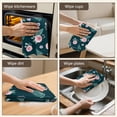 thumbnail image 5 of 2 Pcs Pioneer Flower Floral Print Pattern Kitchen Towels, Funny Microfiber Dish Towel Set, 18" X 26" Tea Towels, 5 of 6