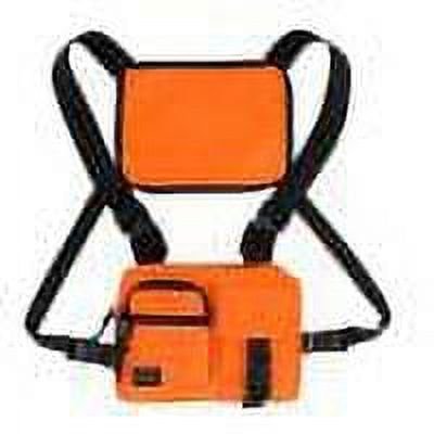 Unisex Oxford Cloth Chest Rig Bag Multi-layer Zipper Vest Bag (Orange)