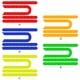 thumbnail image 4 of Paquete de 44 tiras reflectantes Soidarity calcomanía autoadhesiva para bicicleta Rojo, 4 of 6