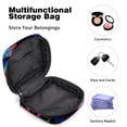 thumbnail image 4 of Chameleon Sanitary Napkin Bags Storage Bag Hiking Pouch Small Canvas Zipper Pouch, 4.7x6.6x6.6 in, Period Purse for Feminine Hygiene Products, 4 of 6