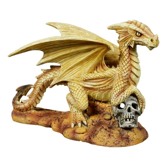 Ebros Desert Sand Element Dragon Statue Anne Stokes Adult and Baby Wyrmling Set
