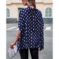 thumbnail image 2 of Camisa De Punto Con Cuello Alto,Blusa De Puntos Con Cuello Alto Blusa De Puntos Con Cuello Alto Blusa Suelta Con Estampado De Puntos Integración Sin Costuras, 2 of 8
