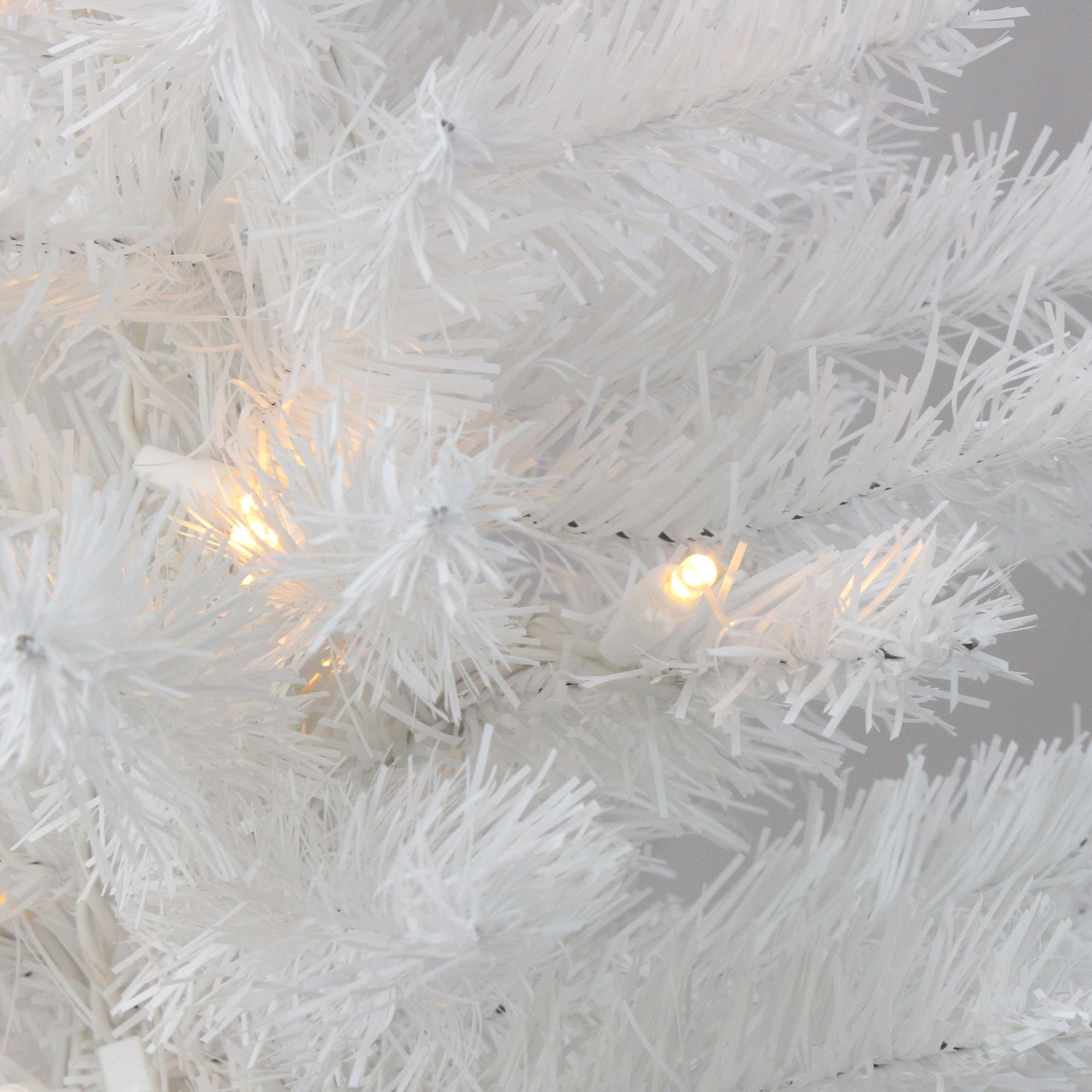 2' Pre-Lit LED White Medium Artificial Christmas Tree - Clear Lights