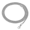 thumbnail image 4 of 2.4mm High-Polished Stainless Steel Round Popcorn Chain Necklace, 22 inches, 4 of 7