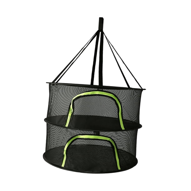 Tendedero colgante para plantas, plegable, con cremallera, para té y comida. 2 capas