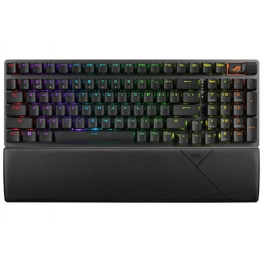 ASUS ROG Strix Scope II 96 Wireless Gaming Keyboard, Tri-Mode Connection, Dampening Foam & Switch-Dampening Pads, Hot-Swappable Pre-lubed ROG NX Snow Switches, PBT Keycaps, RGB-Black