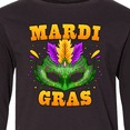 thumbnail image 4 of Inktastic Mardi Gras with Green Masquerade Mask Long Sleeve Youth T-Shirt, 4 of 5