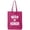 Hot Pink, variant on MAN OF HONOR Cotton Canvas Tote Bag