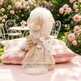 thumbnail image 2 of huayou Breathable Pet Harness Dress, Soft Cozy Striped Lace Trim with Bow and D Ring for Dogs Cats Daily Use, 2 of 8
