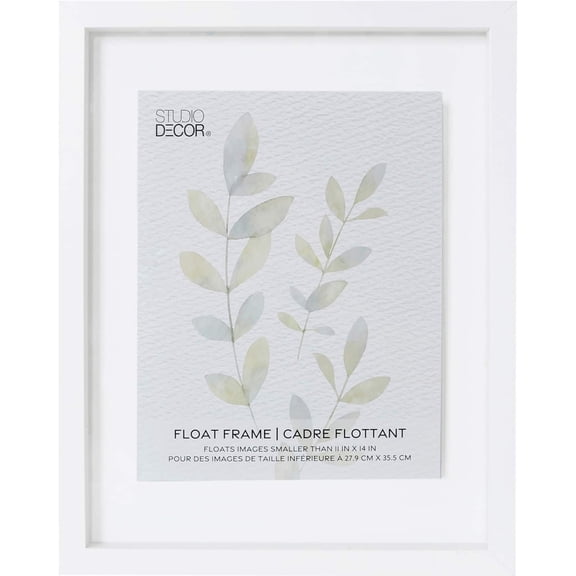 11" x 14" White Float Frame by Studio Decor