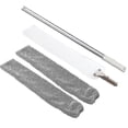 thumbnail image 1 of Duster, Adjustable Long Dust Brush And 2 Washable Fabric Covers, Flexible Flat Duster Household Mop For Dirt And Hair, Under The Sofa, 1 of 3