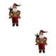 thumbnail image 1 of Advancent Muñeco de Navidad Papá Noel Estatuilla Decoración Sentado Red Hat Festival Atmósfera Plástico Interior 11.8 Pulgadas Hogar Tipo 1 2Conjunto, 1 of 6