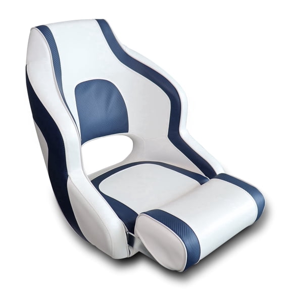 VANCUS Hot Captain Boat Bucket Seat Sport Blue Fishing Boat Chair With Adjustable Leg Rest