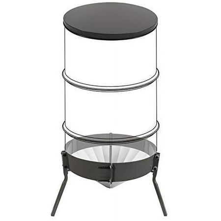 Highwild Deer Feeder 55-Gallon Barrel Kit - Steel Lid | Barrel | Galvanized Feeder Funnel