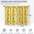thumbnail image 3 of Tropical Fruit Mango Kitchen Curtains: Farmhouse Rustic Nature Fruit Short Cafe Curtains Decor for Living Dining Room Tier Curtains Art Printed Rod Pocket Window Drapes 36 Inch Length 2 Panels Set, 3 of 5