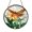Acrylic 3.5 Inch, variant on Amber Winged Dragonfly And Orange Lily Suncatcher Round Ornament Sun