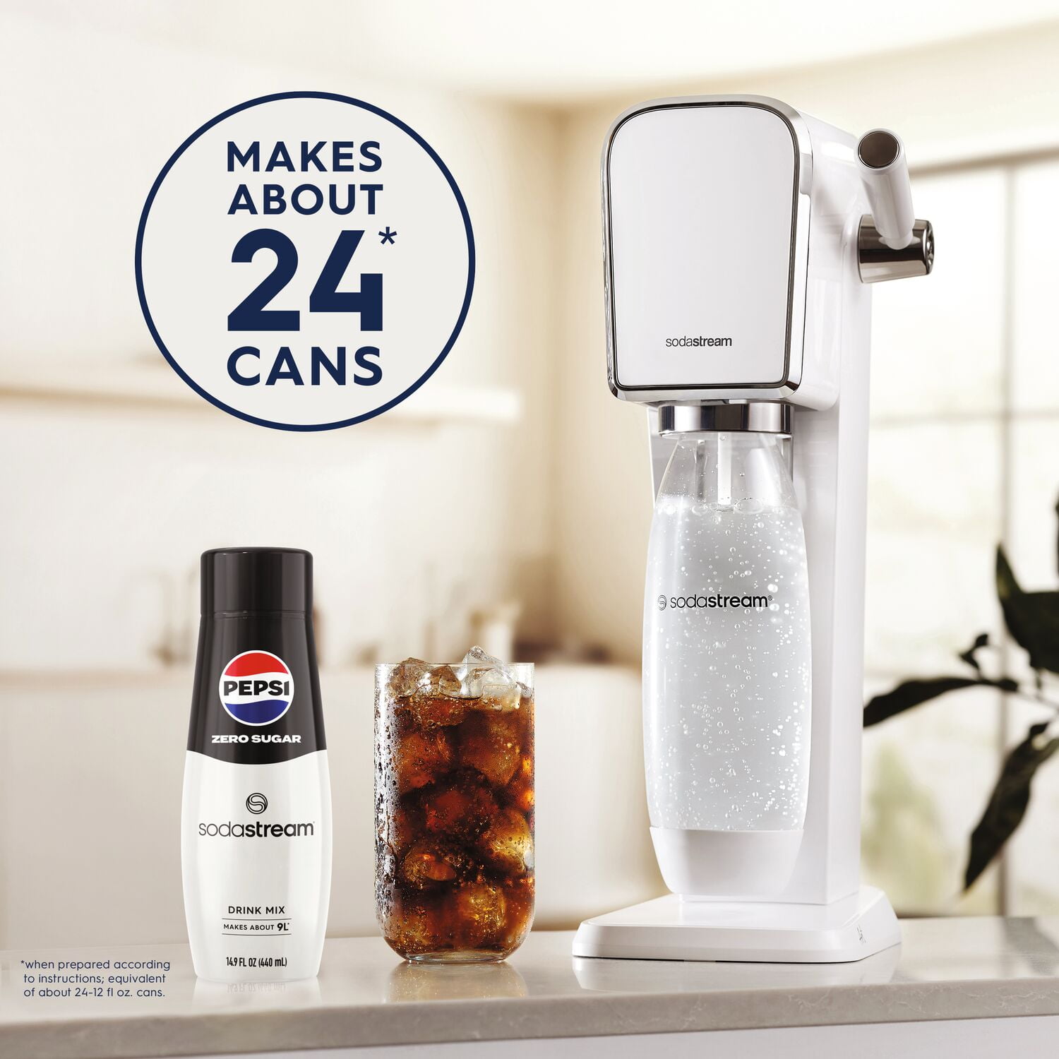 ★SodaStream POWER　PER-001　炭酸メーカー　ホワイト SodaStream, Soda Mix, Pepsi Zero Sugar, 14.9 fl oz - Walmart.com
