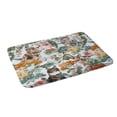 thumbnail image 1 of Society6 Burcu Korkmazyurek Cat And Floral Pattern Iii Bath Mat 34" x 21", 1 of 3