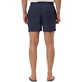 thumbnail image 3 of INSPIRE CHIC Men's Summer Casual Solid Color Mesh Lining Drawstring Waist Swimwear Shorts Navy Blue 30, 3 of 6