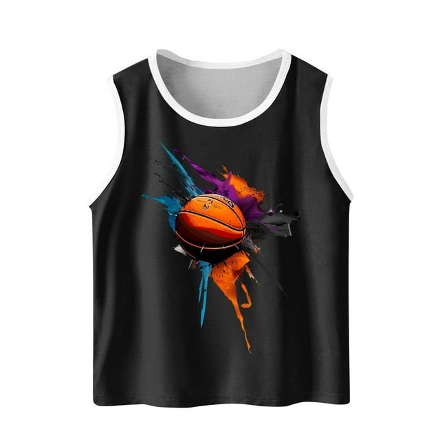 VEKDONE Camisole Sans Manches Douce à Imprimé Dégradé Mignon pour Enfants Garçons