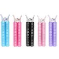 thumbnail image 1 of Pinces Moelleuses pour Racines de Cheveux Frange Coiffure Épingles de Coiffure Paresseux Tube Bouclé Portable Voyage Lavables Boucleurs Rouleaux 2 Pcs Rouge Rose, 1 of 5