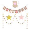 thumbnail image 2 of Haomaomao Juego De Decoración De Cumpleaños, Corona Para Fiesta De Bebé, Niña/Niño, Sombrero De Fiesta De Primer Cumpleaños, Sombrero De Tiara De Princesa, Incluye Adorno Para Tarta, Un Soy Uno Y Una, 2 of 5
