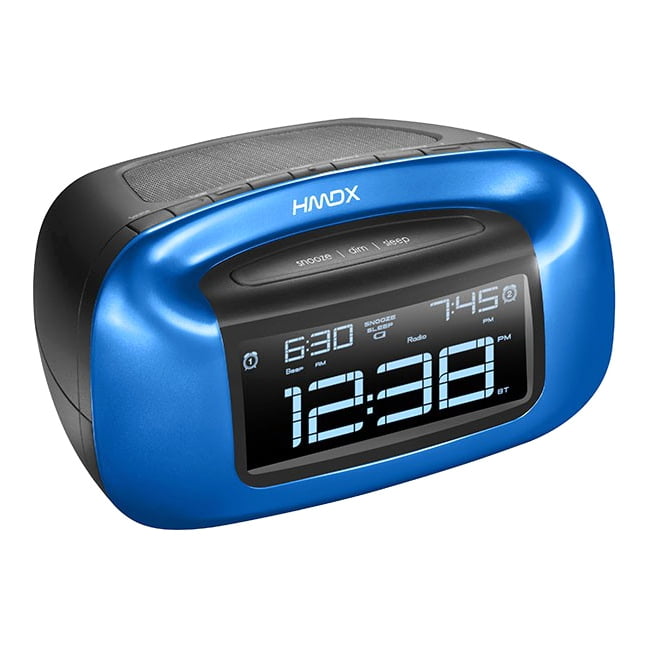 HMDX Hxb340bl Chill Bluetooth Dual Alarm Clock, Blue