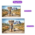 thumbnail image 5 of Welcome Fall Western Cowboy Yorkshire Terrier Enjoys Majestic Autumn Indoor Rug Yorkie Dog Lover Gifts Carpet Living Bed Room Sofa Home Decor - 01007, 5 of 5