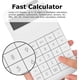 thumbnail image 2 of Calculadora de escritorio con función estándar, pantalla grande LCD de 12 dígitos y botón grande, funciona con batería/solar - Blanco, 2 of 5