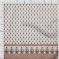 thumbnail image 1 of Soimoi Poly Crepe Fabric Stripe & Paisley Panel Printed Fabric 1 Yard 52 Inch Wide, 1 of 2