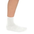 thumbnail image 2 of Mato & Hash Crew Length 5 Toe Sport Performance Socks - 6PK White CA7300 S/M, 2 of 2
