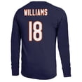 thumbnail image 3 of Men's Majestic Threads Caleb Williams Navy Chicago Bears Name & Number Long Sleeve T-Shirt, 3 of 3