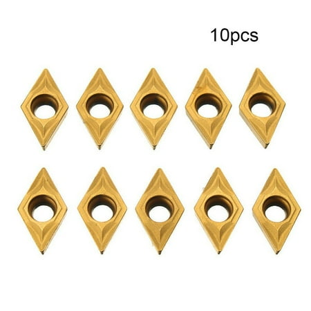 

BAMILL 10pcs CCMT070204 Carbide Insert Turning Tool CNC Lathe Milling Cutter Holder