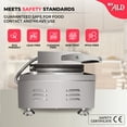thumbnail image 4 of ALD Red Taiyaki Machine Commercial | Fish Shaped Waffles Taiyaki Maker | 6 Waffles | Stainless Steel | 110V, 4 of 10