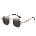thumbnail image 1 of Gafas de sol estilo punk, gafas de sol personalizadas con patas de metal de primavera a la moda para hombre, gafas de sol reflectantes para mujer, 1 of 5