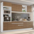 thumbnail image 2 of Cocina Integral Completa 310cm Glamy Madesa 02 - Blanco/Marrón, 2 of 9