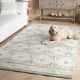 thumbnail image 3 of SAFAVIEH Pine Knot Geometric Area Rug, Green/Ivory, 6' x 9', 3 of 11