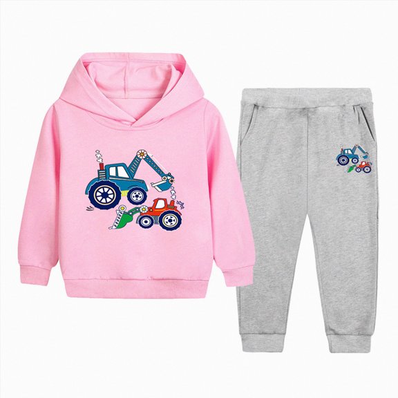 9-10 Years Child Boys Girls Sweatsuits Fall Winter Clothes Set Long Sleeve Tracksuits Crewneck Sweatshirts & Pants Outfit School Outfits