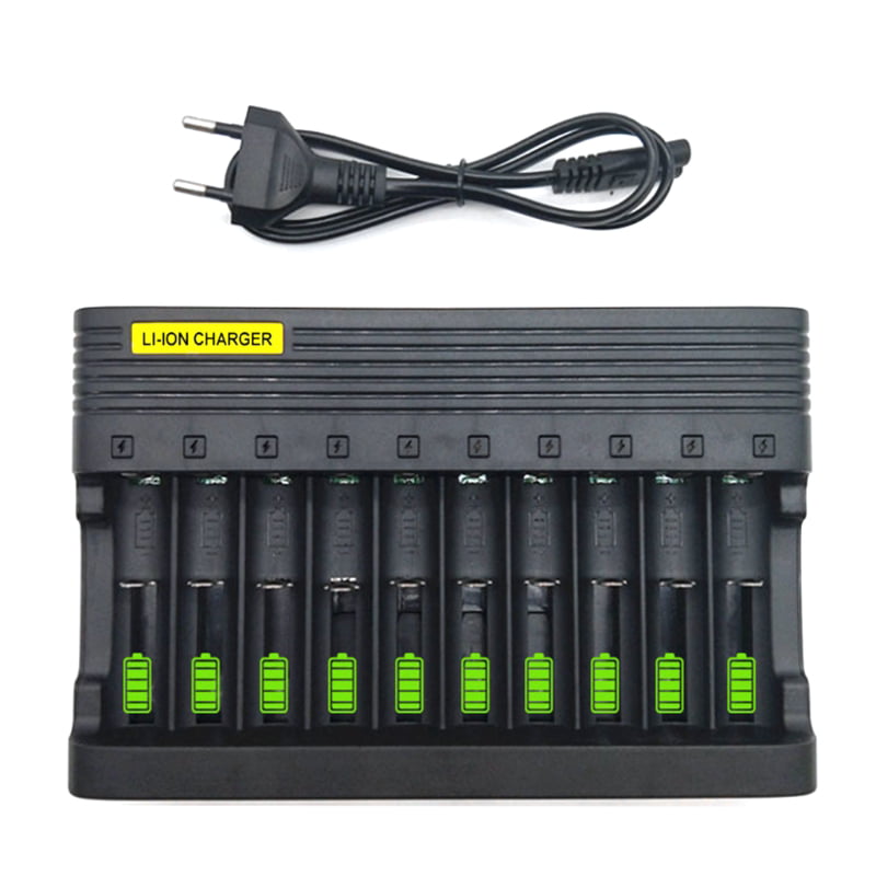 Qty 50 US Dual Charger for 14500 3.7V Li-ion Rechargeable Battery Travel 