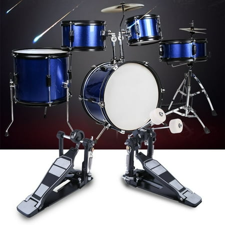 Classic Drum Pedal Dual Foot Kick Pedal Beater Singer Tension Spring And Single Chain Drive Percussion Instrument Accessories
