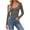 Gray, variant on Women's Sweetheart Neck Cropped Long Sleeve Top Ghalytn Seamed Bust Form-Fitting Slim Fit Stretch Casual Blouse