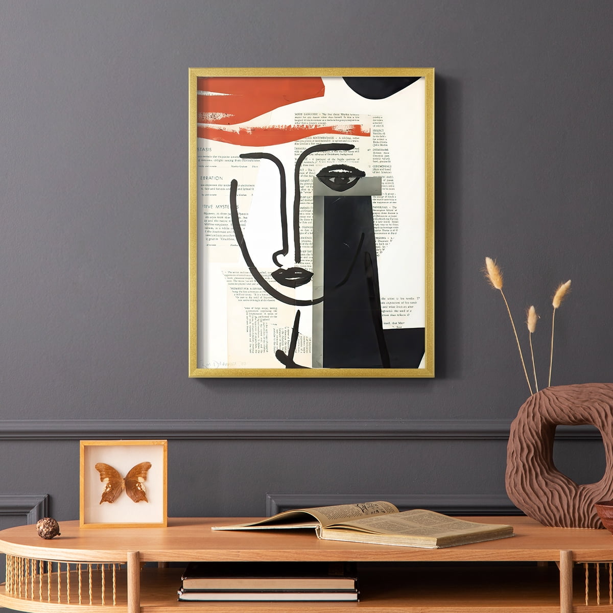 Faces of A Century VI in Paper Solid Wood 16 x 20 Framed Print