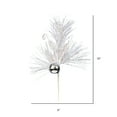 thumbnail image 2 of Vickerman 10" White Ornament Glitter Leaf Artificial Christmas Pick, 12 per Bag, 2 of 2